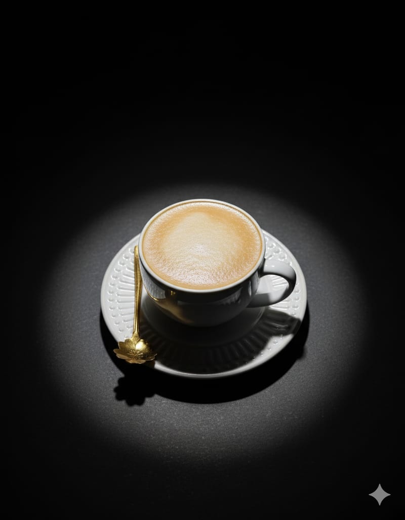 Cappuccino cremoso servido na cafeteria Angels Coffee Br em Uruaçu